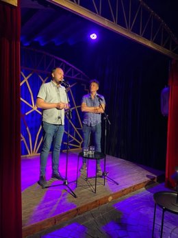 Marcel Pujol, alcalde de Castellser y Mag Lari.