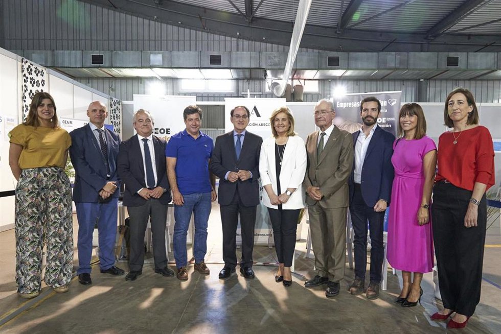 Fátima Bañez, presidenta de Fundación CEOE, durante Acto apertura stand F. CEOE en el CREADE de Málaga.