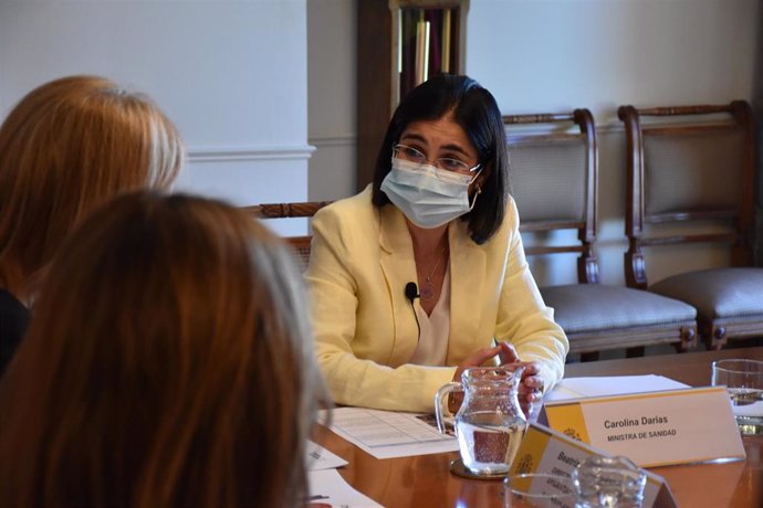 La ministra de Sanidad, Carolina Darias, durante el acto celebrado en el Día Nacional del Donante de órganos, células y tejidos.