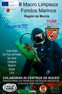 Un total de 18 centros de buceo y 40 barcos participan este sábado en la II Macro Limpieza de Fondos Marinos
