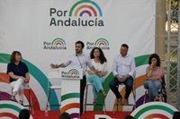 Garzón iguala la política de la Junta al "modelo de corrupción de Villarejo" y pide salir a votar para cambiarlo