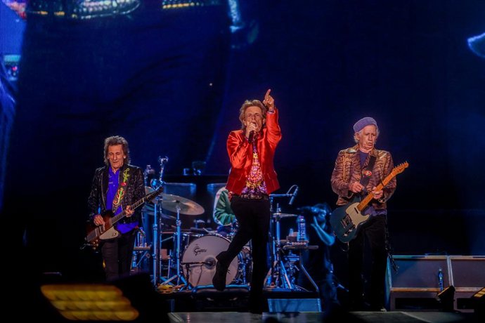 El vocalista y cofundador del grupo The Rolling Stones, Mick Jagger, en un concierto en el Wanda Metropolitano, a 1 de junio de 2022, en Madrid (España). Con esta nueva gira bajo el título 'SIXTY', el grupo quiere conmemorar su 60 aniversario en los esc