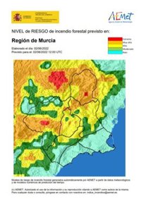 El nivel de riesgo de incendio forestal previsto para este jueves es muy alto en el Altiplano
