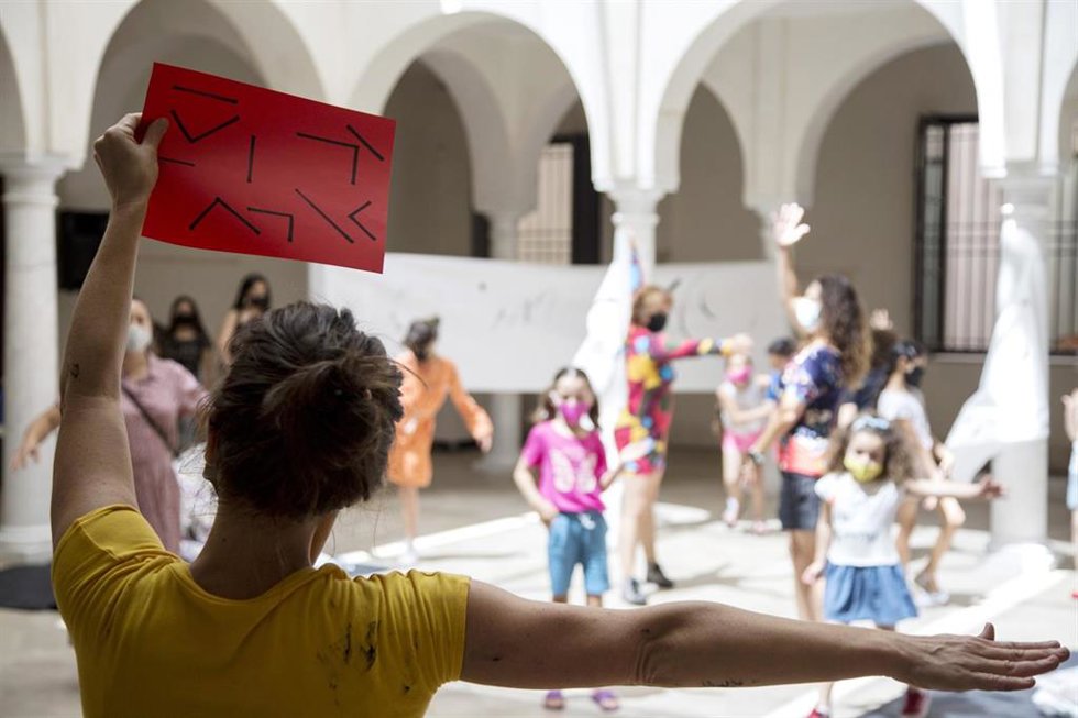 Archivo - Actividad educativa en el Museo Carmen Thyssen Málaga