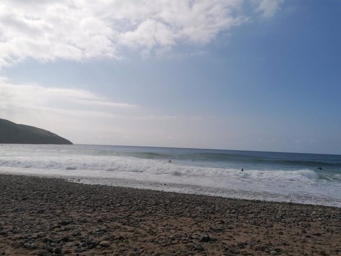 Archivo - PLaya de Xagó en agosto. 