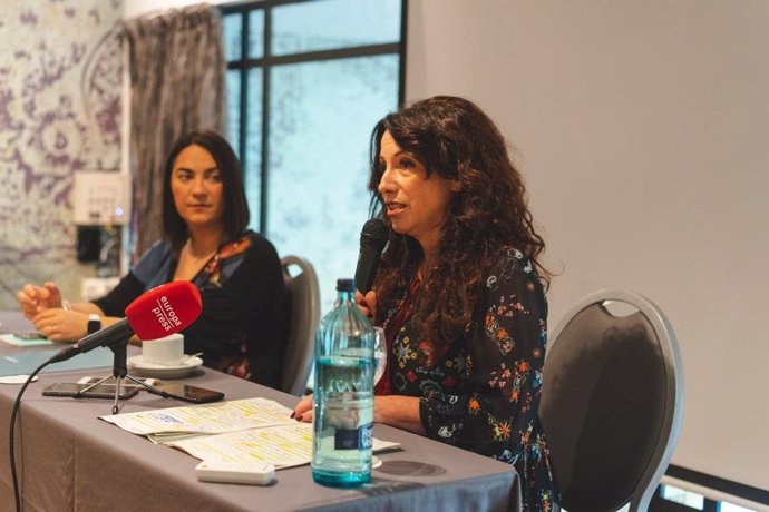 Rocío Ruiz en rueda de prensa.