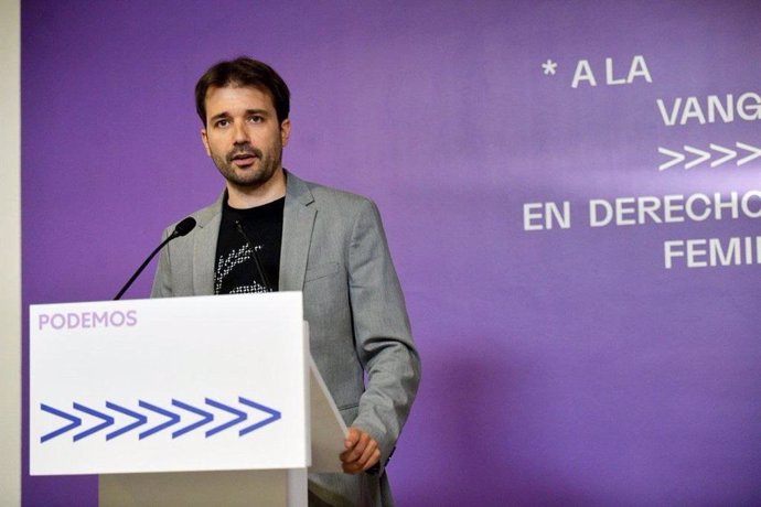 El coordinador de Podemos en la Región de Murcia, Javier Sánchez Serna