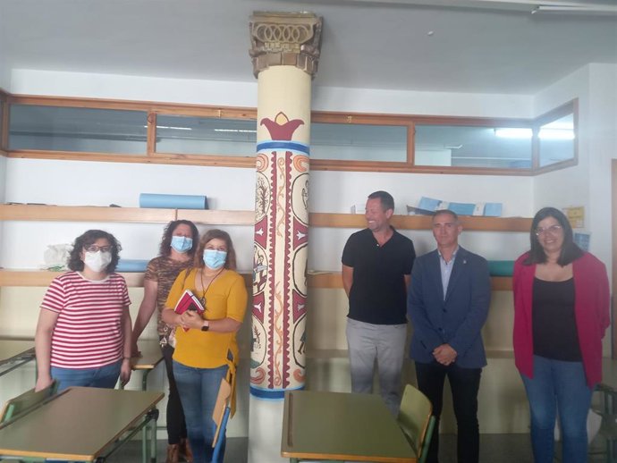 Antonio Jiménez visita el IES Emilio Manzano de Laujar de Andarax (Almería)