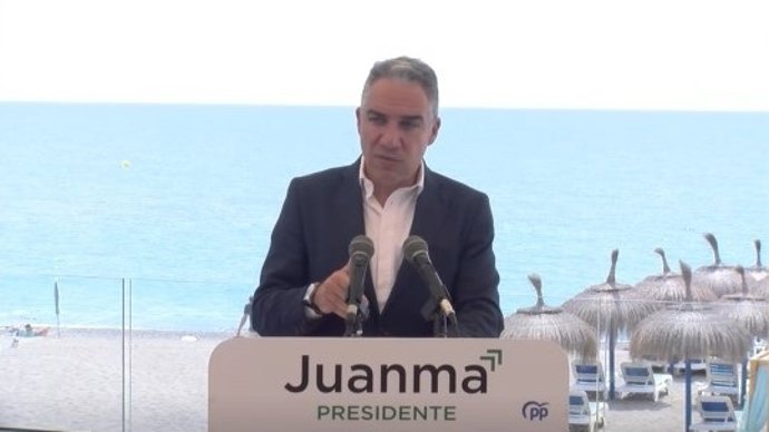 El coordinador del PP andaluz para la campaña electoral y consejero de la Presidencia, Elías Bendodo,