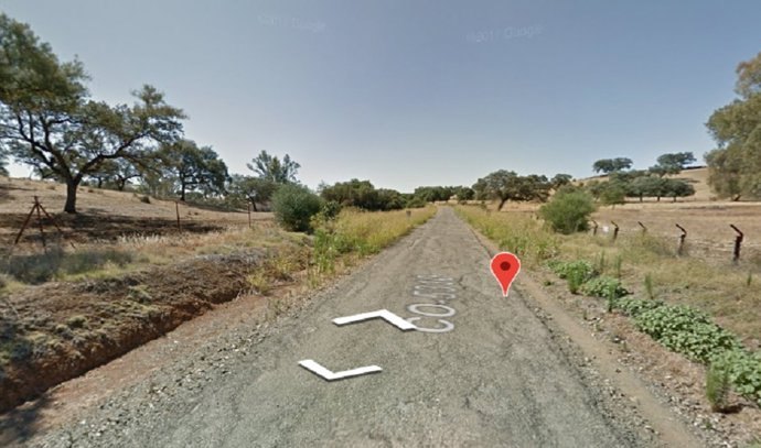 Punto del accidente en Hornachuelos.