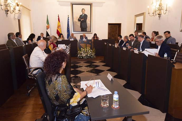 Reunión de la Comisión de Reto Demográfico de la FEMP en la Diputación de Cáceres este jueves