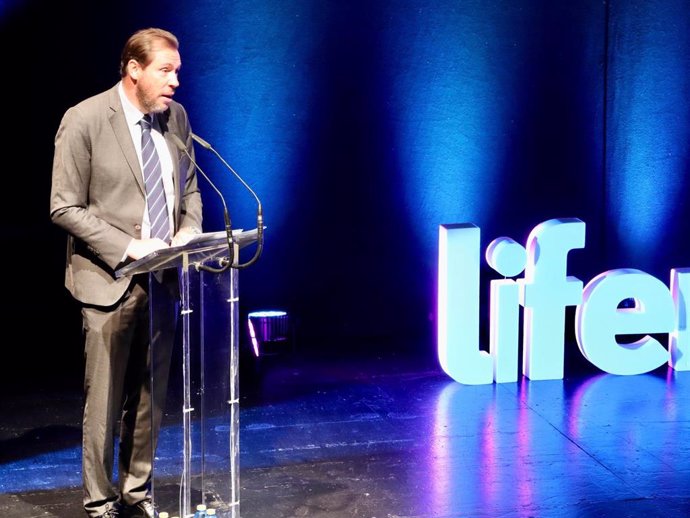 El alcalde de Valladolid, en su intervención en el simposio Life Habitat.