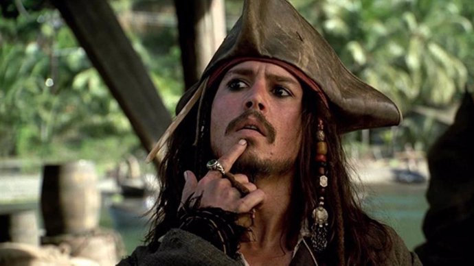 Johnny Depp Como Jack Sparrow En La Saga 'Piratas Del Caribe'.