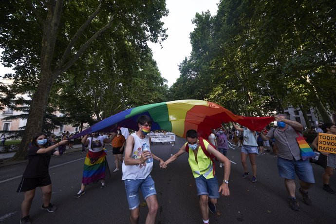 Archivo - Manifestación del Orgullo LGTBI, a 3 de julio de 2021, en Madrid (España).