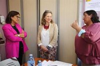 Maica Larriba se reúne con Victoria Rosell ante el "creciente" número de casos de violencia machista entre menores