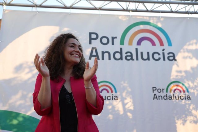 La candidata de 'Por Andalucía' a la Presidencia de la Junta, Inmaculada Nieto.