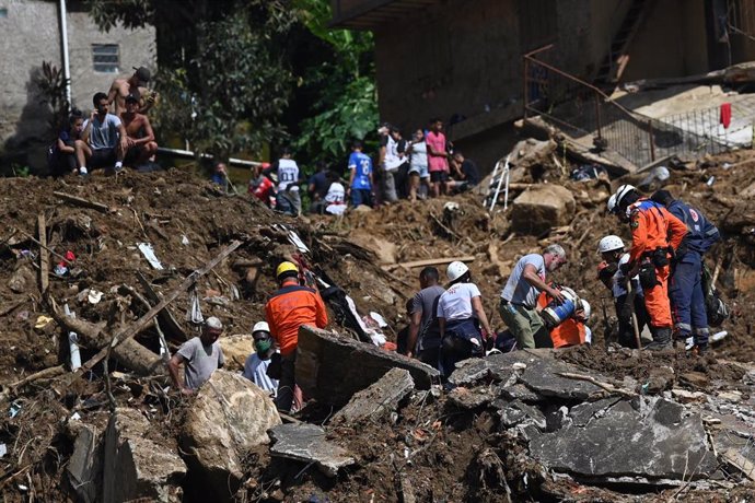 Archivo - Labores de rescate tras unas lluvias torrenciales en Brasil