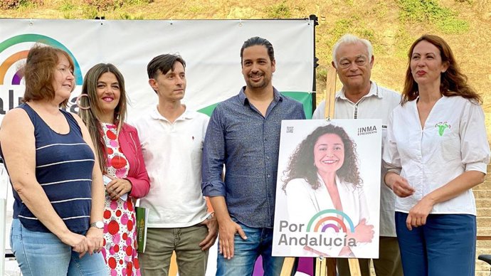 Candidatos de 'Por Andalucía' en el arranque de la campaña electoral del 19 de junio