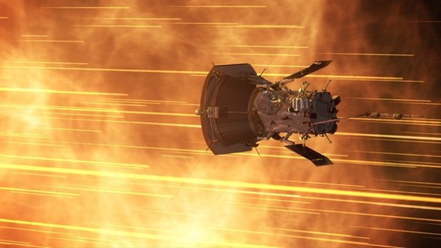 Concepto artístico de Parker Solar Probe.