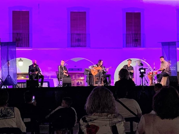 Actuación en una edición anterior del circuito provincial de flamenco en Almería