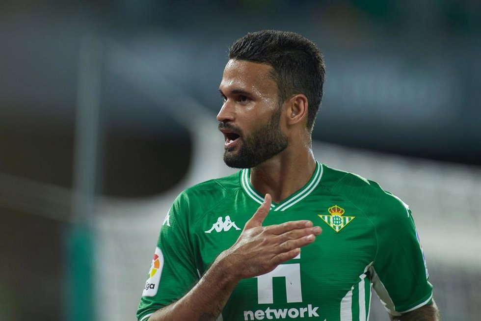 Archivo - William Jose celebra un gol con la camiseta del Real Betis  