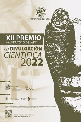 Cartel del XII Premio Universidad de Jaén a la Divulgación Científica.