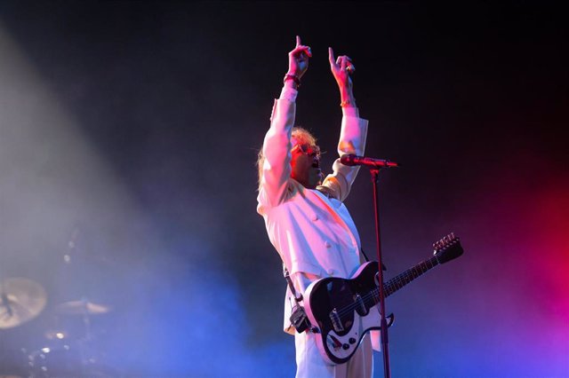 Actuación del estadounidense Beck en el Festival Primavera Sound de Barcelona, donde ha inaugurado su primera gira después de la pandemia del Covid-19.