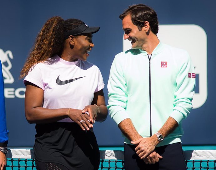 Archivo - Serena Williams y Roger Federer