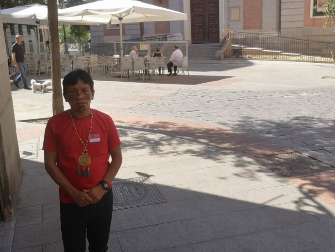 Maurício Iximaweteri Yanomami , representante de la Asociación Yanomami Kurikama de los ríos Marauiá y Preto de Amazonas.