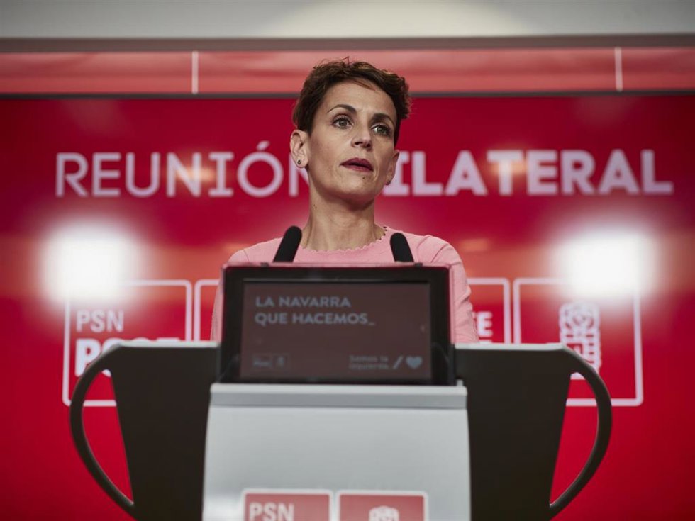 Archivo - La secretaria general del PSN, María Chivite.