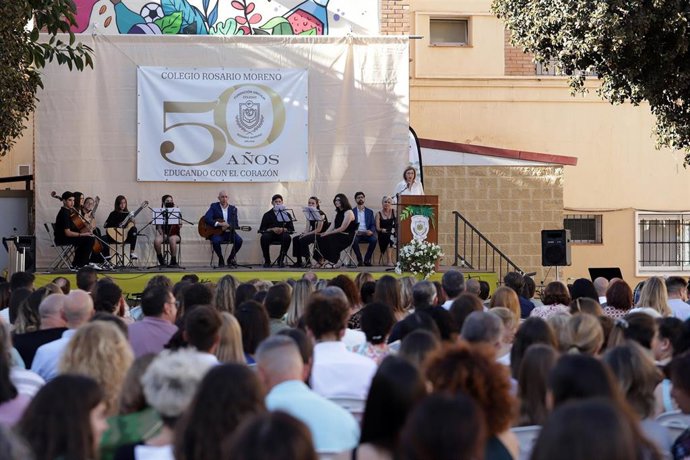 Acto por el 50 aniversario del Colegio Fundación Unicaja Rosario Moreno