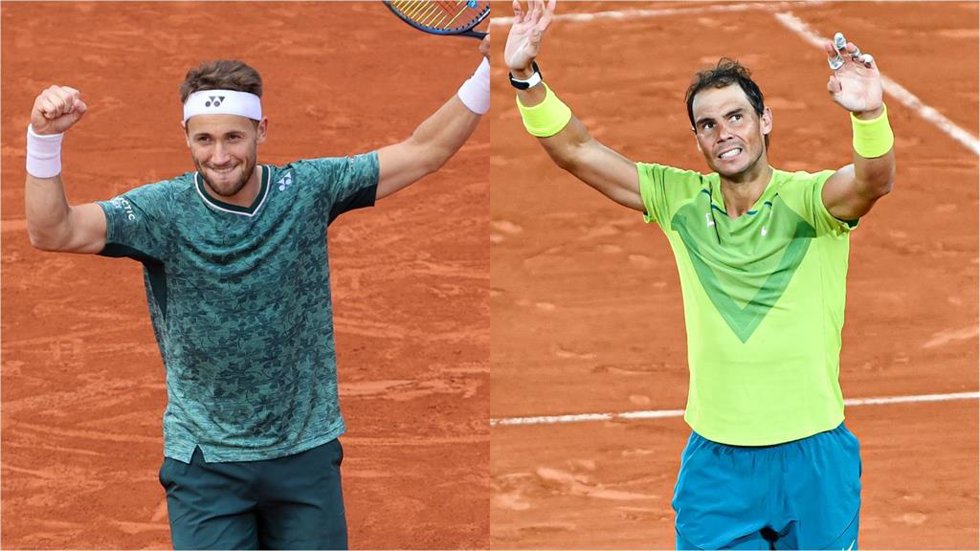 Casper Ruud y Rafa Nadal