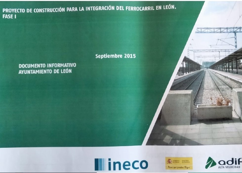 Documento que critica el Partido Popular de León respecto a las fechas de la integración ferroviaria