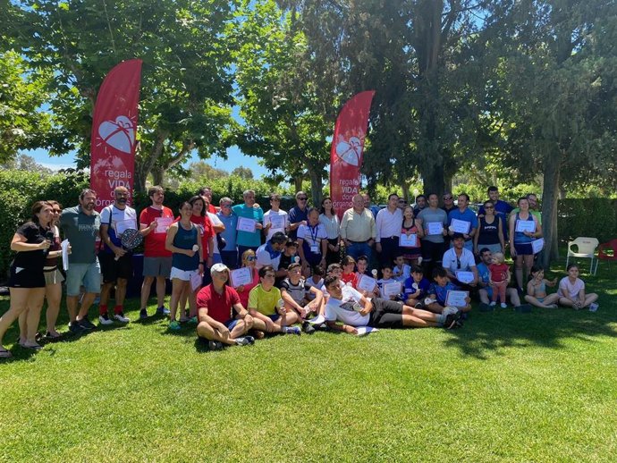 Premios del II Torneo de Pádel por la donación