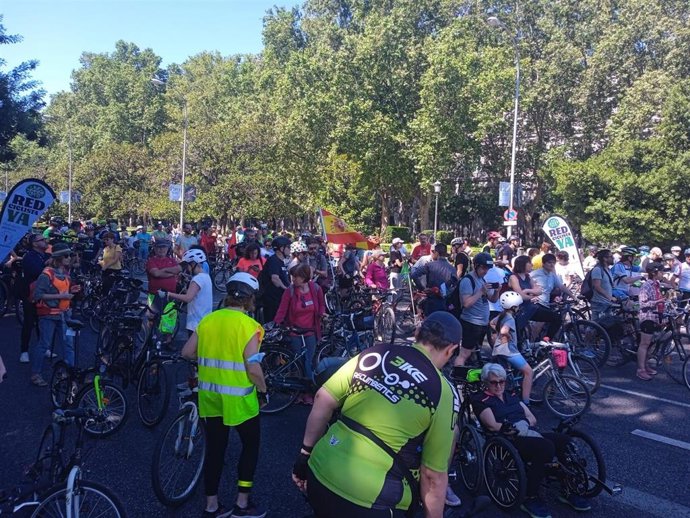 Un momento de la concentración antes del inicio del recorrido.