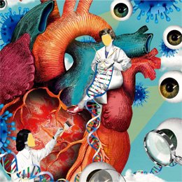 Ilustración de junio de la iniciativa 'Científicas ilustradas', dedicada a las investigadoras Sandra Hervás y Begoña López