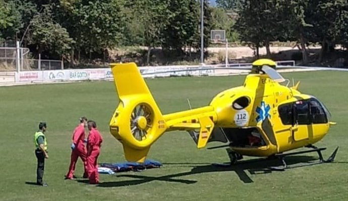 Evacuado en helicóptero un menor de 9 años con un shock anafiláctico en Miranda de Arga.