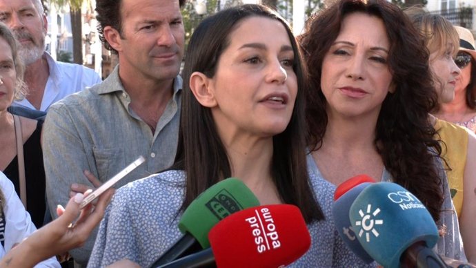 La presidenta de Ciudadanos (Cs), Inés Arrimadas, en Cádiz