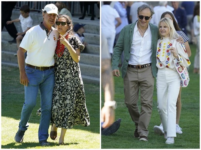 Cayetano Martínez de Irujo y Bárbara Mirjan, y Eugenia y Narcís Rebollo, dos parejas bien avenidas en la hípica