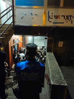 Actuación de la Policía Municipal de Pamplona.