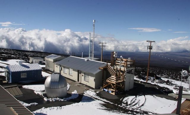 El Observatorio de Mauna Loa en Hawái es un sitio de referencia para medir el dióxido de carbono o CO2