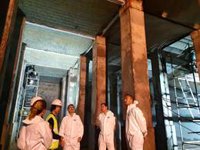 Las obras en el depósito de agua de San Bartolomé avanzan a buen ritmo