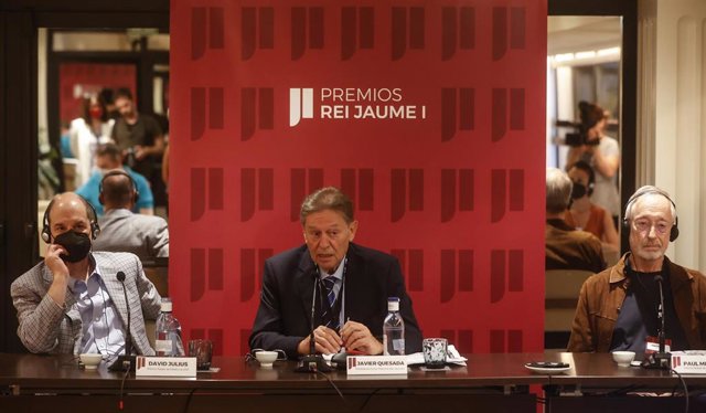 Rueda de prensa de los Premios Jaume I, a 6 de junio de 2022, en València.