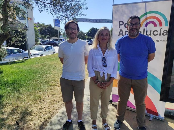 Integrantes de la candidatura de 'Por Andalucía' en una visita a Marbella