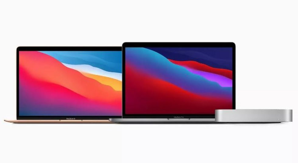 Archivo - MacBook Air y Pro de 13 pulgadas y Mac Mini con chip Apple M1