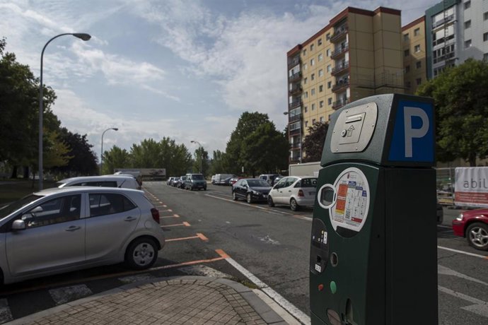 Archivo - Pamplona volverá a ser zona naranja de estacionamiento durante los Sanfermines.
