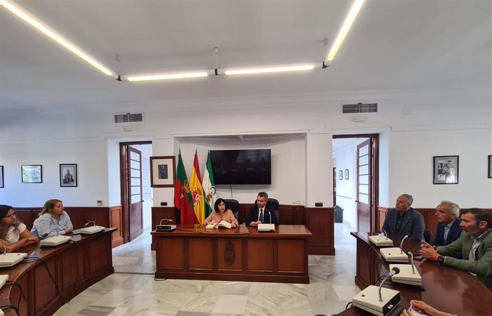 Carolina Darias en el Ayuntamiento de Benalup.