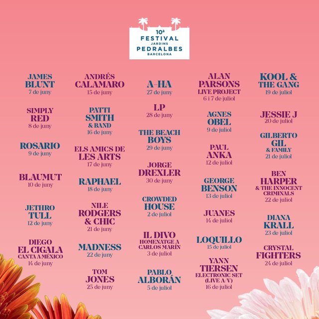 Cartell del Festival Jardins de Pedralbes