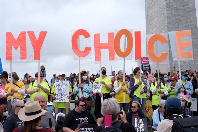 Protestas a favor del aborto en Washington