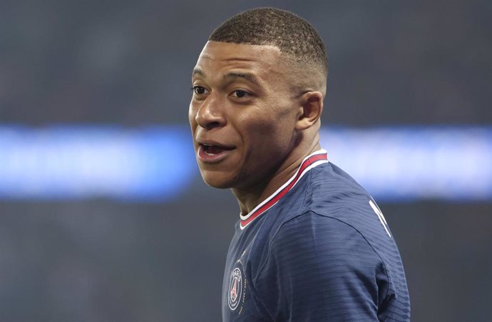 Kylian Mbappé durante un partido del Paris Saint-Germain